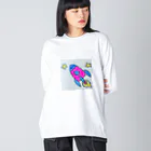 Gulaのお絵描きロケット ビッグシルエットロングスリーブTシャツ