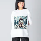 連想系の都会ペンギン Big Long Sleeve T-Shirt