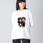 RANRAN2432MPJのLOVEカップル① ビッグシルエットロングスリーブTシャツ