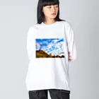 kudo1234の空 ビッグシルエットロングスリーブTシャツ