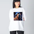 AQUAMETAVERSEの七夕の夜彦星と織り姫　なでしこ1478 Big Long Sleeve T-Shirt