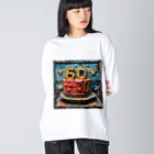 dakkyの還暦祝い「永遠のロック」3 Big Long Sleeve T-Shirt