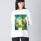 シロクマペンギンのトレインアパレルショップ Big Long Sleeve T-Shirt