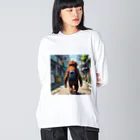 nono_0703の旅するサル Big Long Sleeve T-Shirt