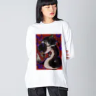 なまず生活の鯰いろいろ　あか Big Long Sleeve T-Shirt