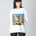 Bull Terrier Paradeの🛹スケーターヴィンセント ビッグシルエットロングスリーブTシャツ