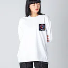 シマのヤマハホンダコラボ風ドクロデザイン Big Long Sleeve T-Shirt