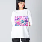 waccaのSAKURA TEA Big Long Sleeve T-Shirt