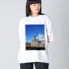 Itto_kawaiibabyの美しい西洋建物 ビッグシルエットロングスリーブTシャツ