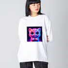 NeonSparkのネオンキャット ビッグシルエットロングスリーブTシャツ