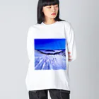 Designer-ryoの屈斜路湖 Big Long Sleeve T-Shirt