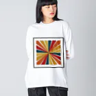 Happiness Home Marketの四方八方ヒロガレ Big Long Sleeve T-Shirt