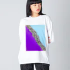 BEYOND_BEYONDの紫浄土 Big Long Sleeve T-Shirt