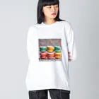 kiko505のマカロン ビッグシルエットロングスリーブTシャツ