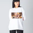 RN1990のI’ｍ so damn bored had enough ビッグシルエットロングスリーブTシャツ