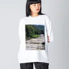 TACOIKAのHakone　RainyDay ビッグシルエットロングスリーブTシャツ