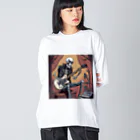 パワドラのロックなスケルトン1 Big Long Sleeve T-Shirt