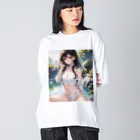 yumi889kiteの夏日の風物詩 ビッグシルエットロングスリーブTシャツ