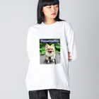 もふもふポメ　のもふもふポメ Big Long Sleeve T-Shirt