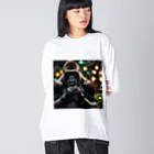 fumi_sportsのボイパしてるゴリラ Big Long Sleeve T-Shirt