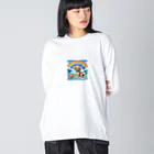 キューピットのアロハワンコ Big Long Sleeve T-Shirt