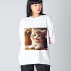 kangekiの遊ぶにゃんこNo.4 Big Long Sleeve T-Shirt