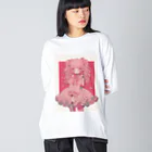 FRILLMONSTARのフリルモンスター PINK ビッグシルエットロングスリーブTシャツ