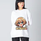 Kusareshiroの金髪ショートカット眼鏡美少女ちゃん Big Long Sleeve T-Shirt