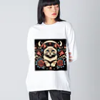 アズールソリューションズのAIイラスト ねこちゃんくん Big Long Sleeve T-Shirt