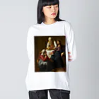 世界美術商店のマルタとマリアの家のキリスト / Christ in the House of Martha and Mary Big Long Sleeve T-Shirt