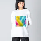 chan-takehaniの羽根のカレイドスコープ Big Long Sleeve T-Shirt