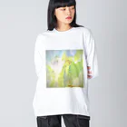 kirokokeshiの氷の世界に桜が咲く Big Long Sleeve T-Shirt