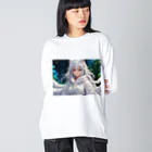 巫女スタぐらむのもふもふの巫女 Big Long Sleeve T-Shirt