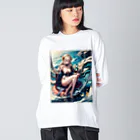 Anime_Ijindenの美と愛の女神アフロディーテ B〜Aphrodite B goddess of beauty and love〜 Big Long Sleeve T-Shirt