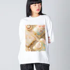 AQUAMETAVERSEの小物入れ、可愛い　なでしこ1478 Big Long Sleeve T-Shirt