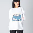 ニャーちゃんショップの眠りネコ Big Long Sleeve T-Shirt