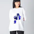 hanahanabiの色とりどりのクラゲ Big Long Sleeve T-Shirt