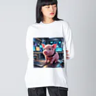 MTHの新しい技術を導入するミニブタ Big Long Sleeve T-Shirt