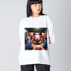 MTHのちーむのこんふりくとをするみにぶた仲介 Big Long Sleeve T-Shirt