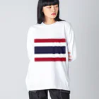 お絵かき屋さんのタイの国旗 Big Long Sleeve T-Shirt