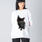 ねこねこねこねこのくーちゃん ビッグシルエットロングスリーブTシャツ