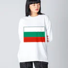 お絵かき屋さんのブルガリアの国旗 Big Long Sleeve T-Shirt