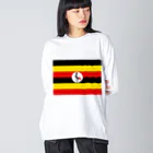 お絵かき屋さんのウガンダの国旗 Big Long Sleeve T-Shirt