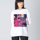 ふがじのお店のfutureFUNK2 ビッグシルエットロングスリーブTシャツ