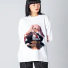 ヴィヴィオの腰に手をあてる Big Long Sleeve T-Shirt