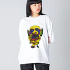 kero-spider　のkero-spider Oni Big Long Sleeve T-Shirt