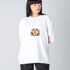 iota01の食欲旺盛なかわいいハムスター Big Long Sleeve T-Shirt