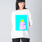 shi-chi Labo graph(詩一）のLemon Big Long Sleeve T-Shirt