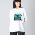 愛着ライフのタイプライター Big Long Sleeve T-Shirt