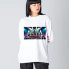 ANIMAL HEROES -musical band-のワイルドロックフェスタ - ダンシングアニマルズ ビッグシルエットロングスリーブTシャツ